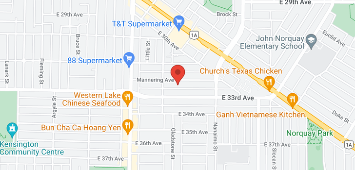 map of 2156B MANNERING AVENUE